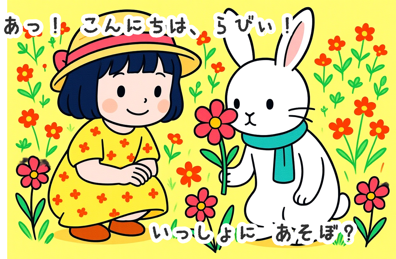 みとちゃんの絵本の3ページ目